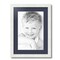 ArtToFrames 14x19" Matted Picture Frame with 10x15" Single Mat Photo Opening Framed in 1.25" White and 2" Mat (FWM-3966-14x19)